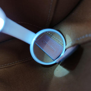 Triomphe Mini Besace White×brown PVC coated canvas U-CU-5201