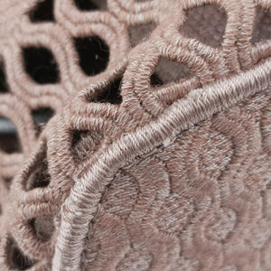 Mesh Embroidered Diortravel Pink fabric 50-MA-1200
