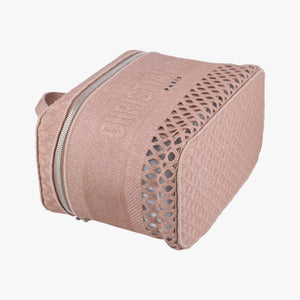 Mesh Embroidered Diortravel Pink fabric 50-MA-1200