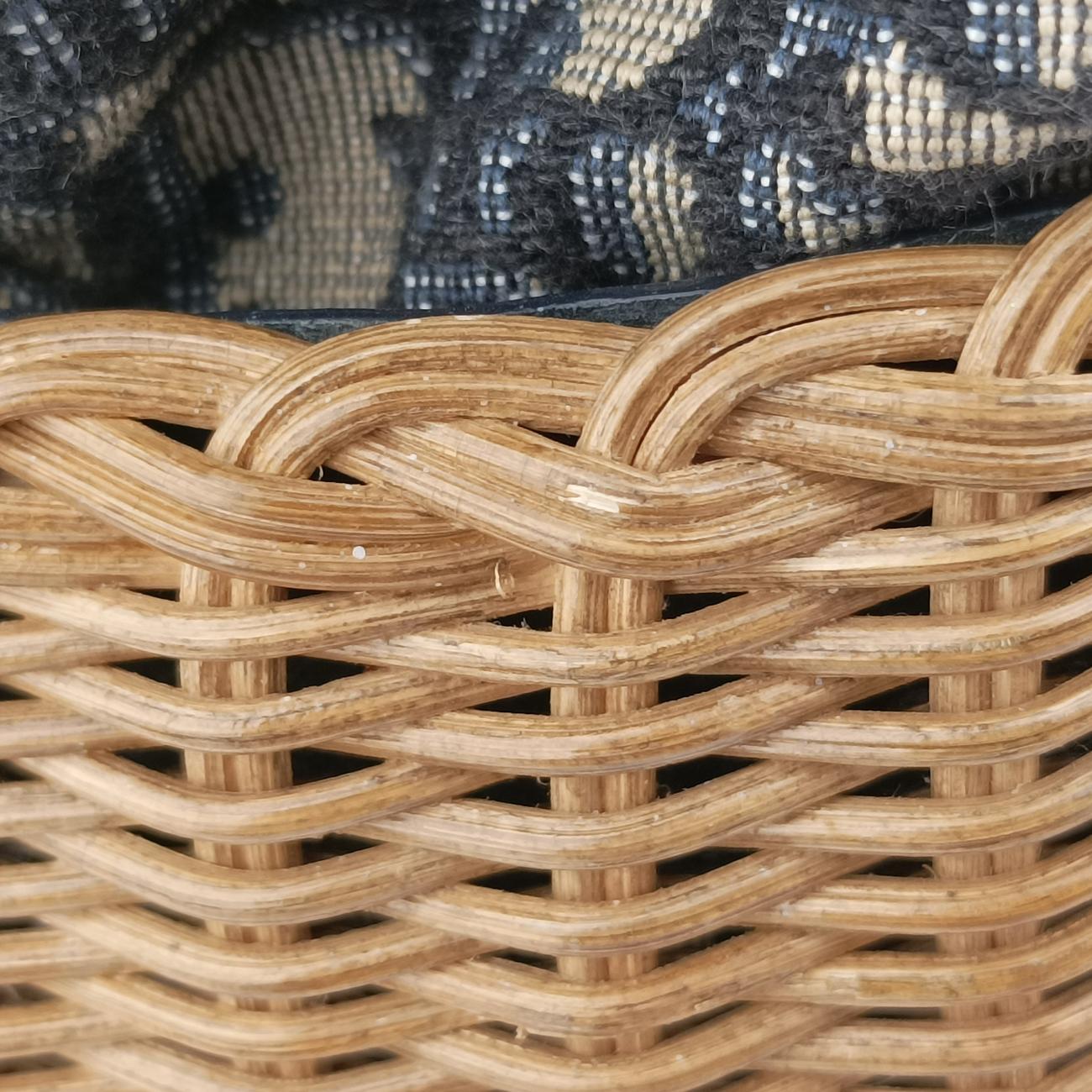 Wicker Basket Multicolour Natural wicker x Dior oblique jacquard 63-MA-1200