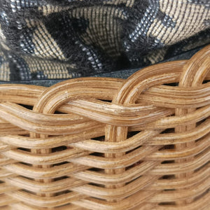 Wicker Basket Multicolour Natural wicker x Dior oblique jacquard 63-MA-1200
