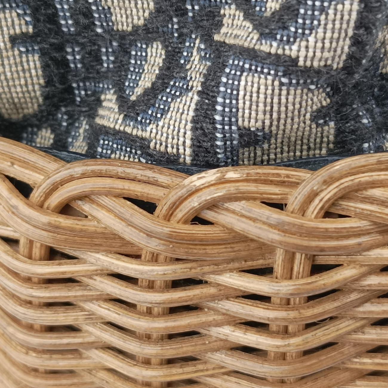 Wicker Basket Multicolour Natural wicker x Dior oblique jacquard 63-MA-1200