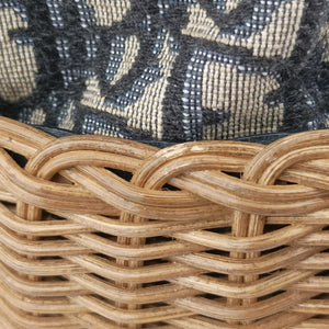 Wicker Basket Multicolour Natural wicker x Dior oblique jacquard 63-MA-1200