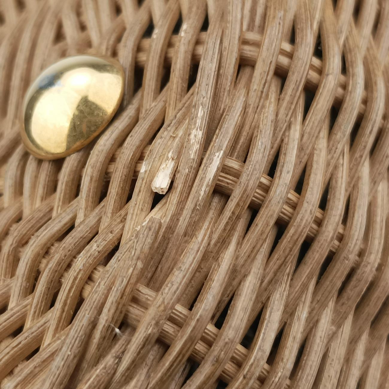 Wicker Basket Multicolour Natural wicker x Dior oblique jacquard 63-MA-1200