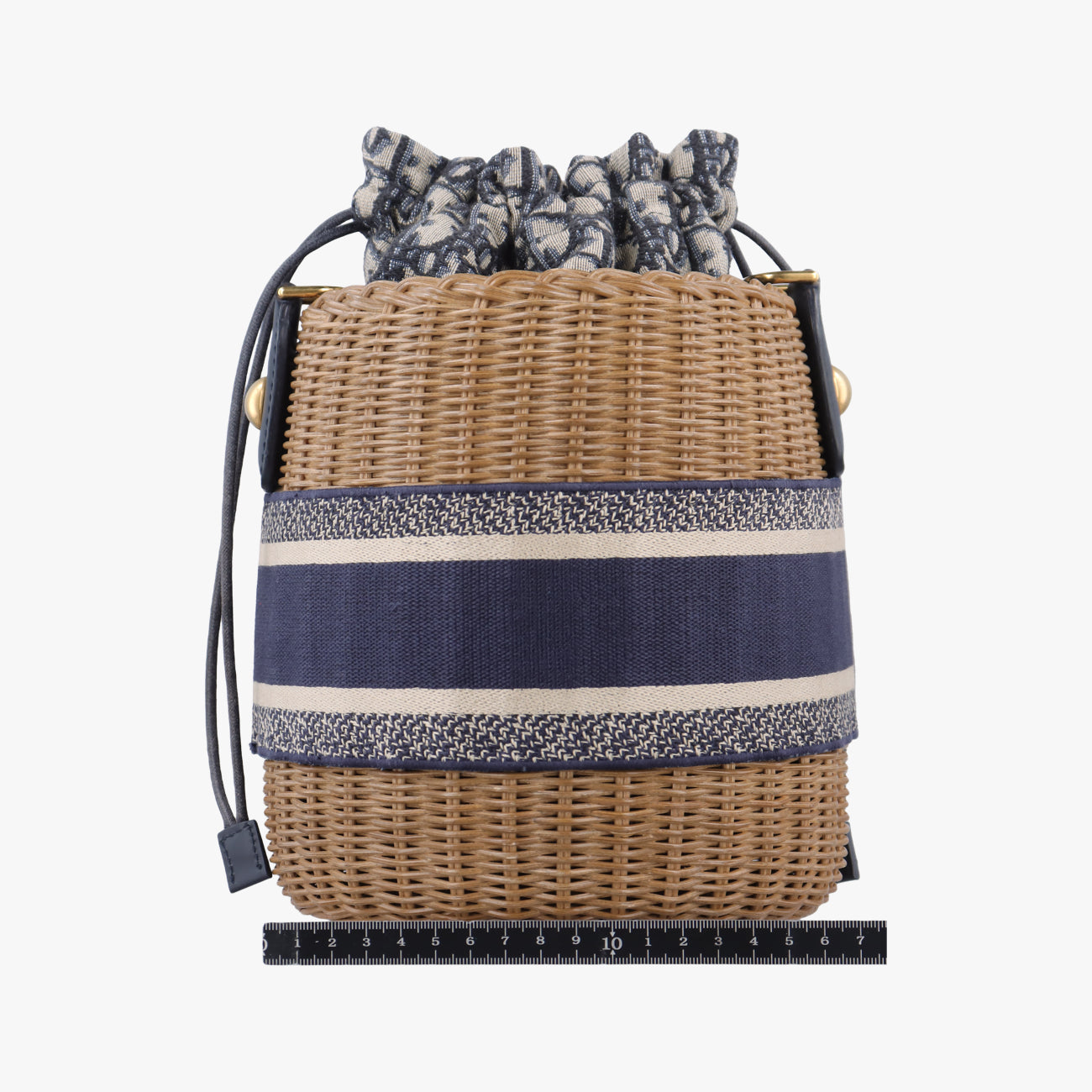 Wicker Basket Multicolour Natural wicker x Dior oblique jacquard 63-MA-1200