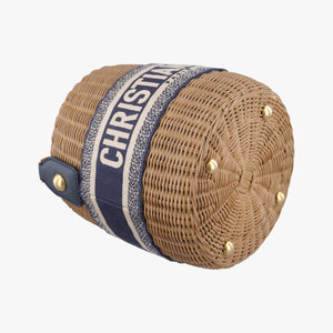 Wicker Basket Multicolour Natural wicker x Dior oblique jacquard 63-MA-1200