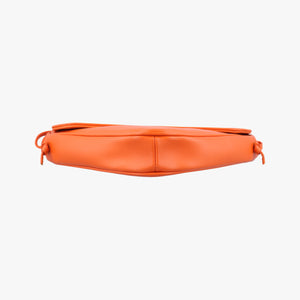 Printed Triangle Orange Leather S-CU-4251