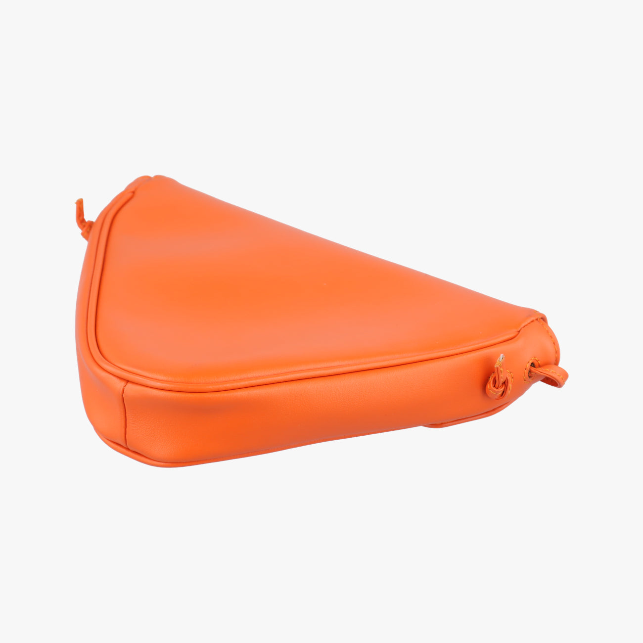 Printed Triangle Orange Leather S-CU-4251
