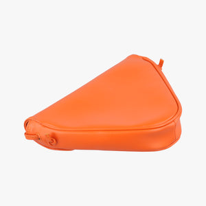 Printed Triangle Orange Leather S-CU-4251