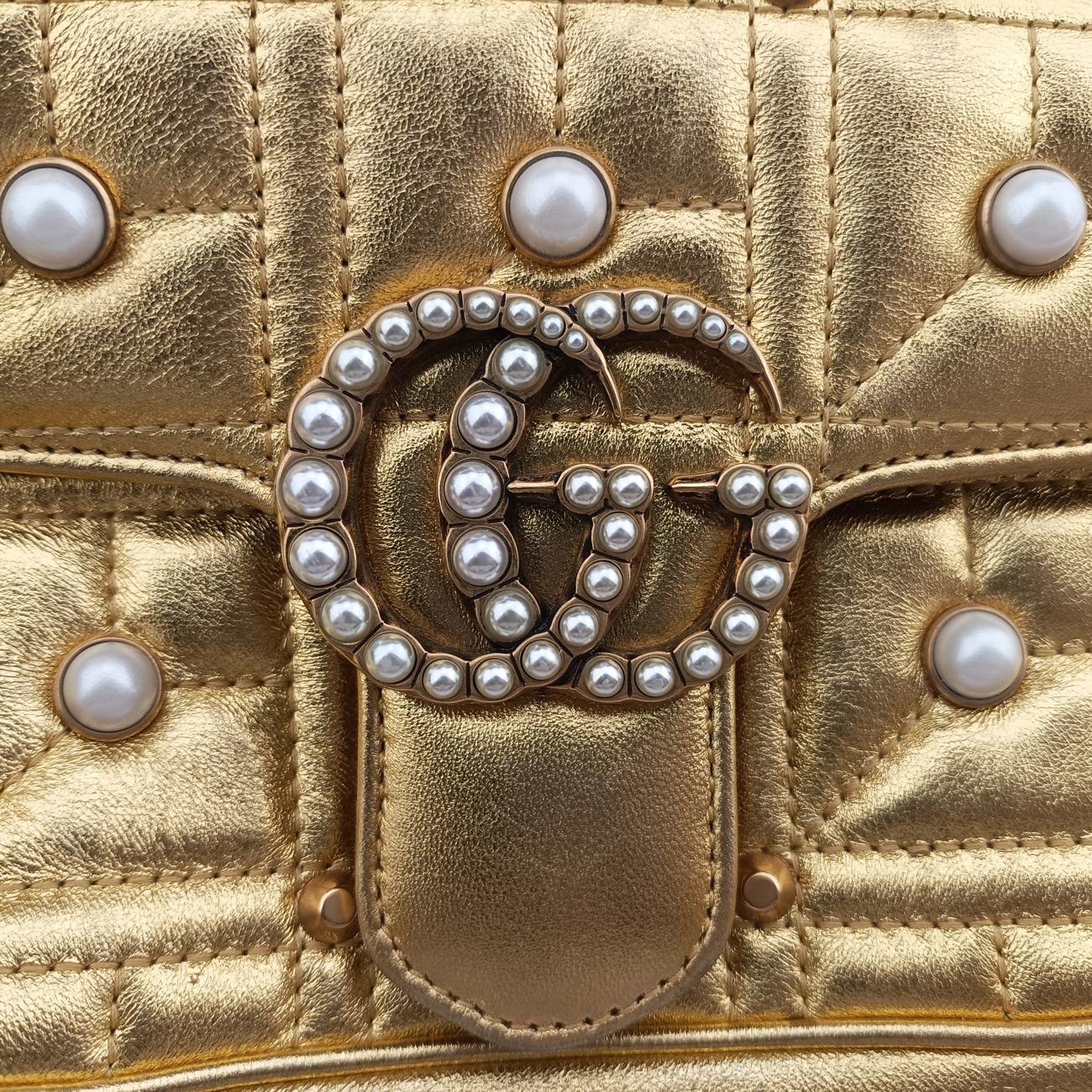 GG Marmont Golden Leather E021433215