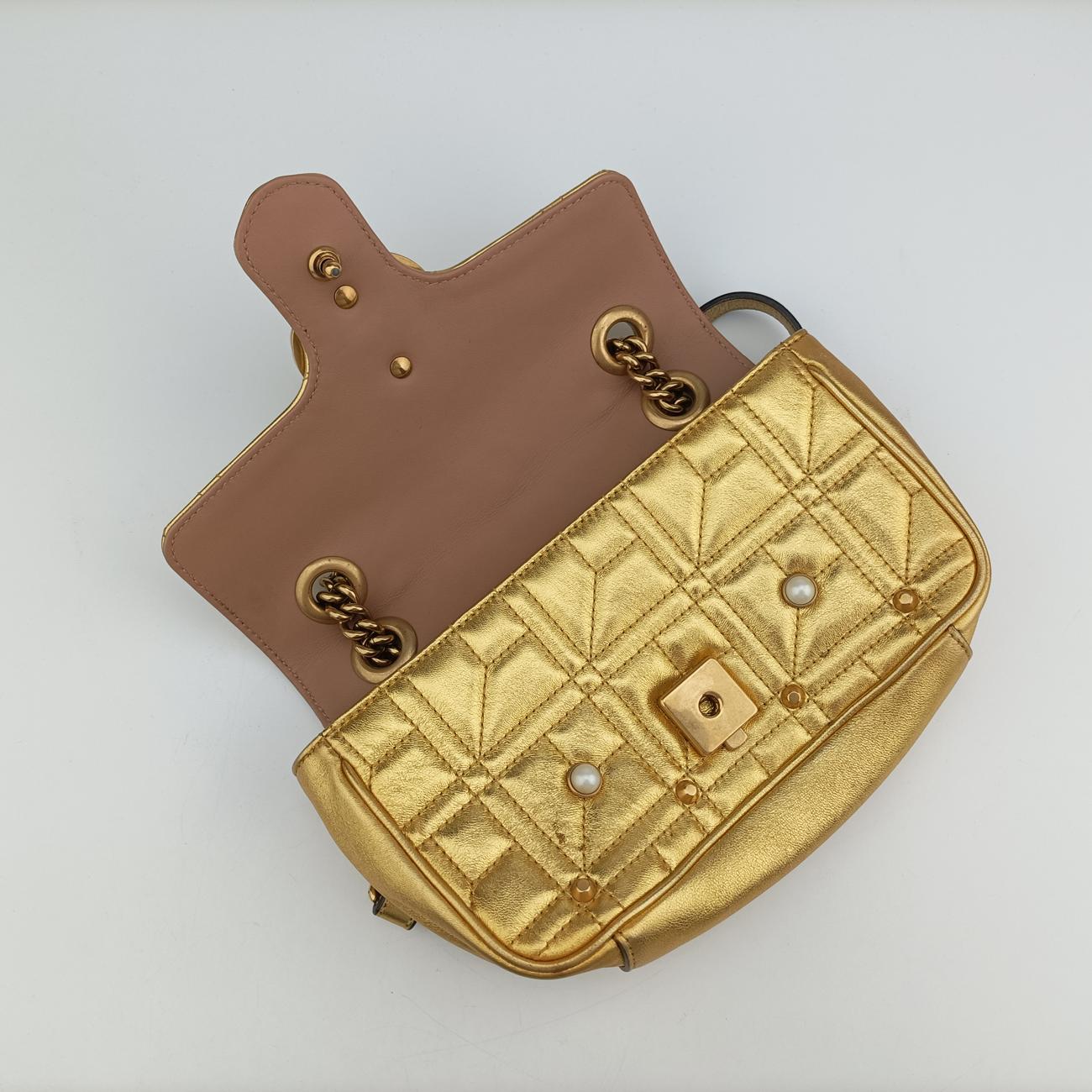 GG Marmont Golden Leather E021433215
