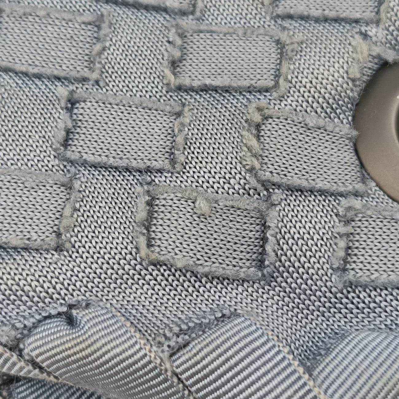 Duo Intrecciato Grey Fabric B01125630E