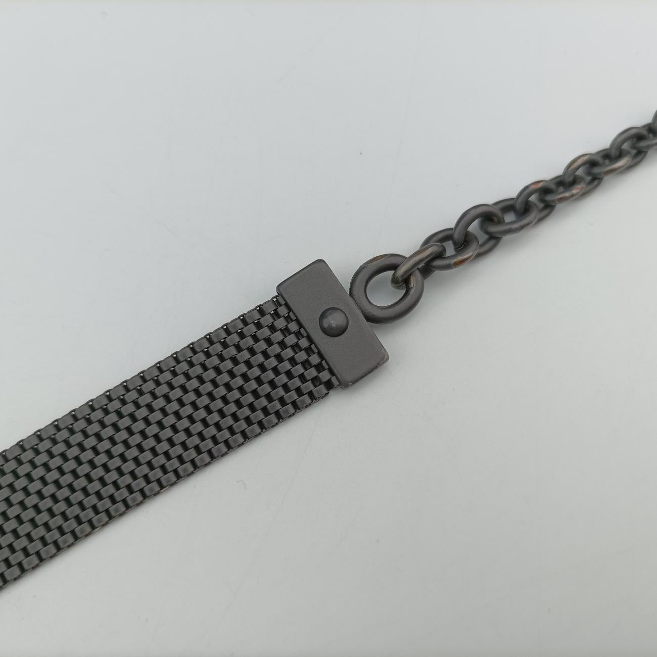 Duo Intrecciato Grey Fabric B01125630E