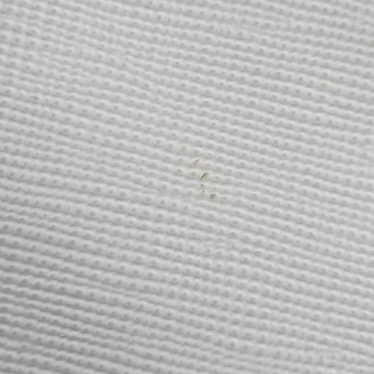 Triangle Logo Plate White SAFFIANO Leather 56 5