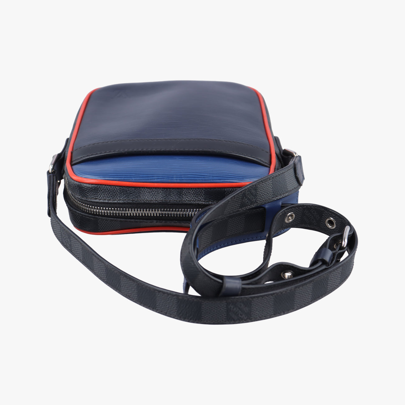 DANUBE SLIM PM NM Navy x Blue x Noir Epi×DAMIER GRAPHITE FO2168