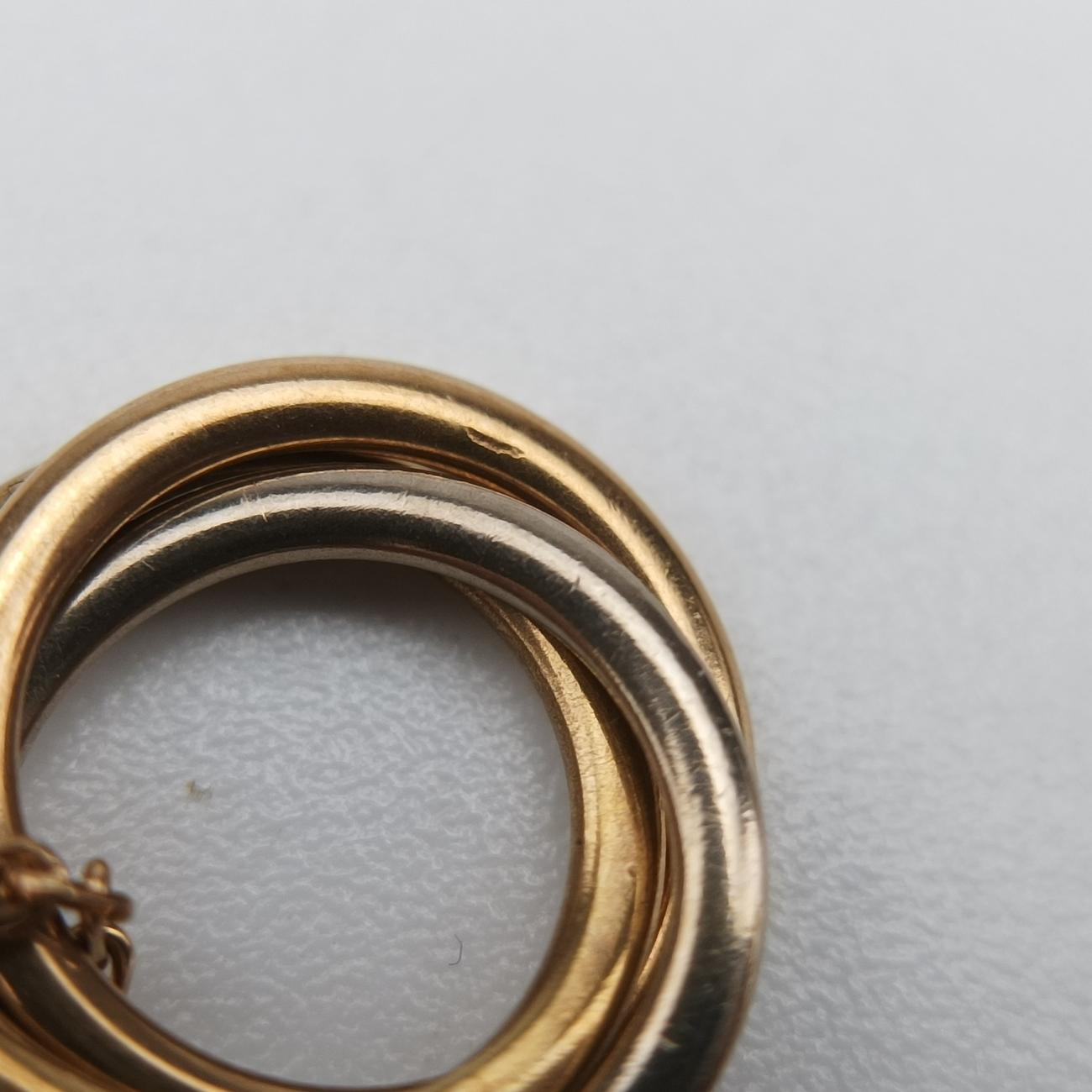 Trinity de Cartier Golden AU750 QY5541