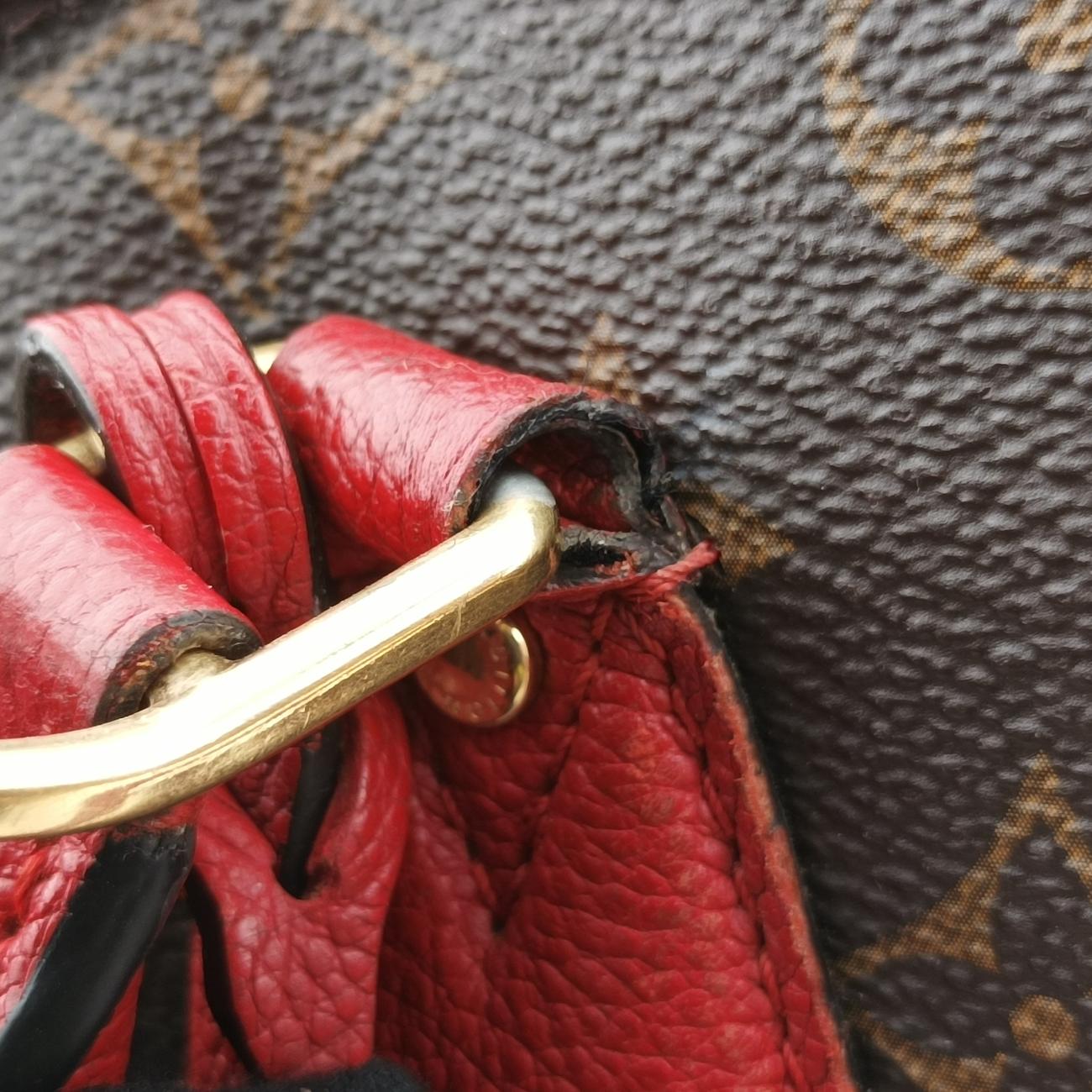 Alma Bag Into Bag Brown ×Rouge Monogram Canvas×calf leather SP3196