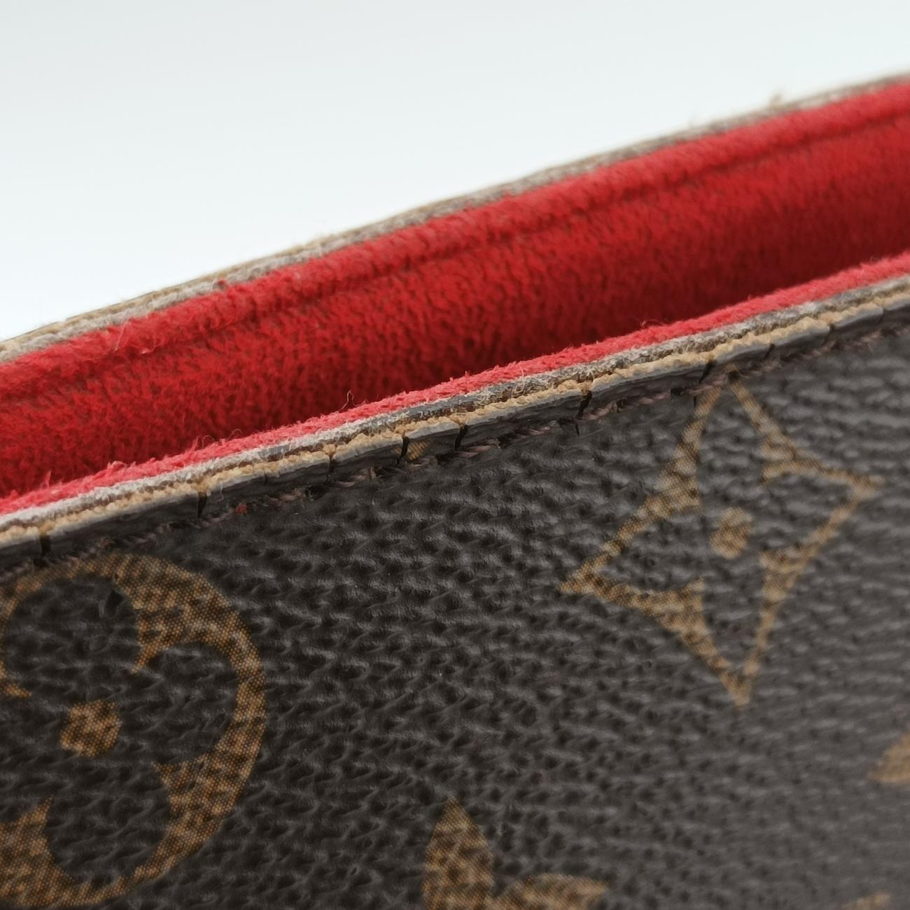 Alma Bag Into Bag Brown ×Rouge Monogram Canvas×calf leather SP3196