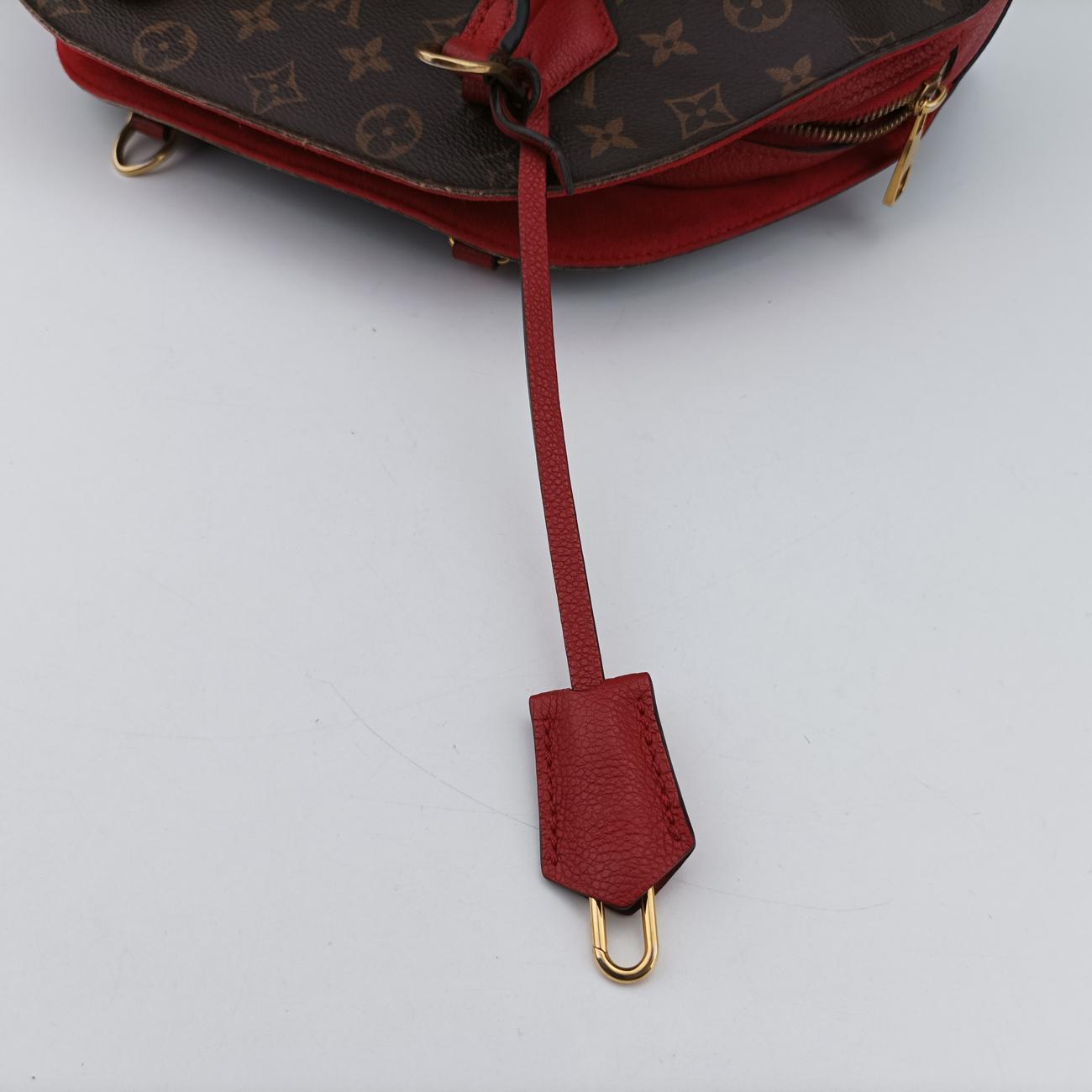 Alma Bag Into Bag Brown ×Rouge Monogram Canvas×calf leather SP3196