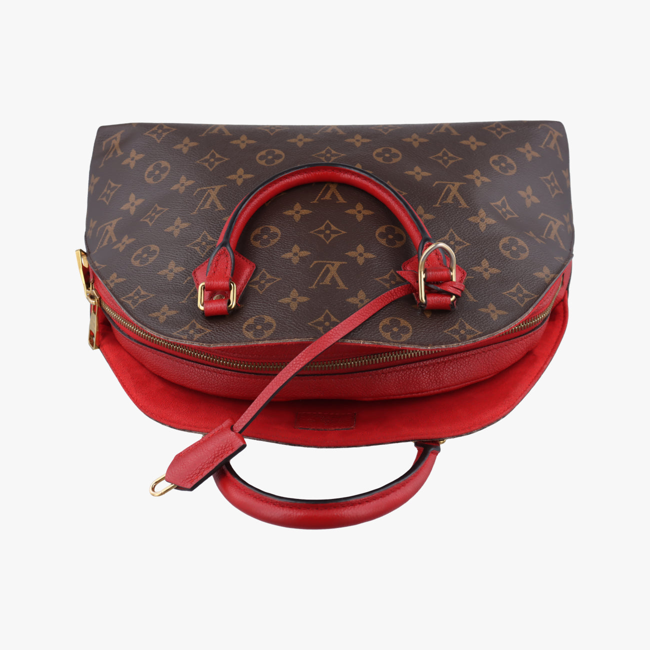 Alma Bag Into Bag Brown ×Rouge Monogram Canvas×calf leather SP3196
