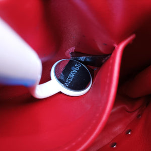 Rockstud SPIKE UP Red Lambskin BL-N123NAP2