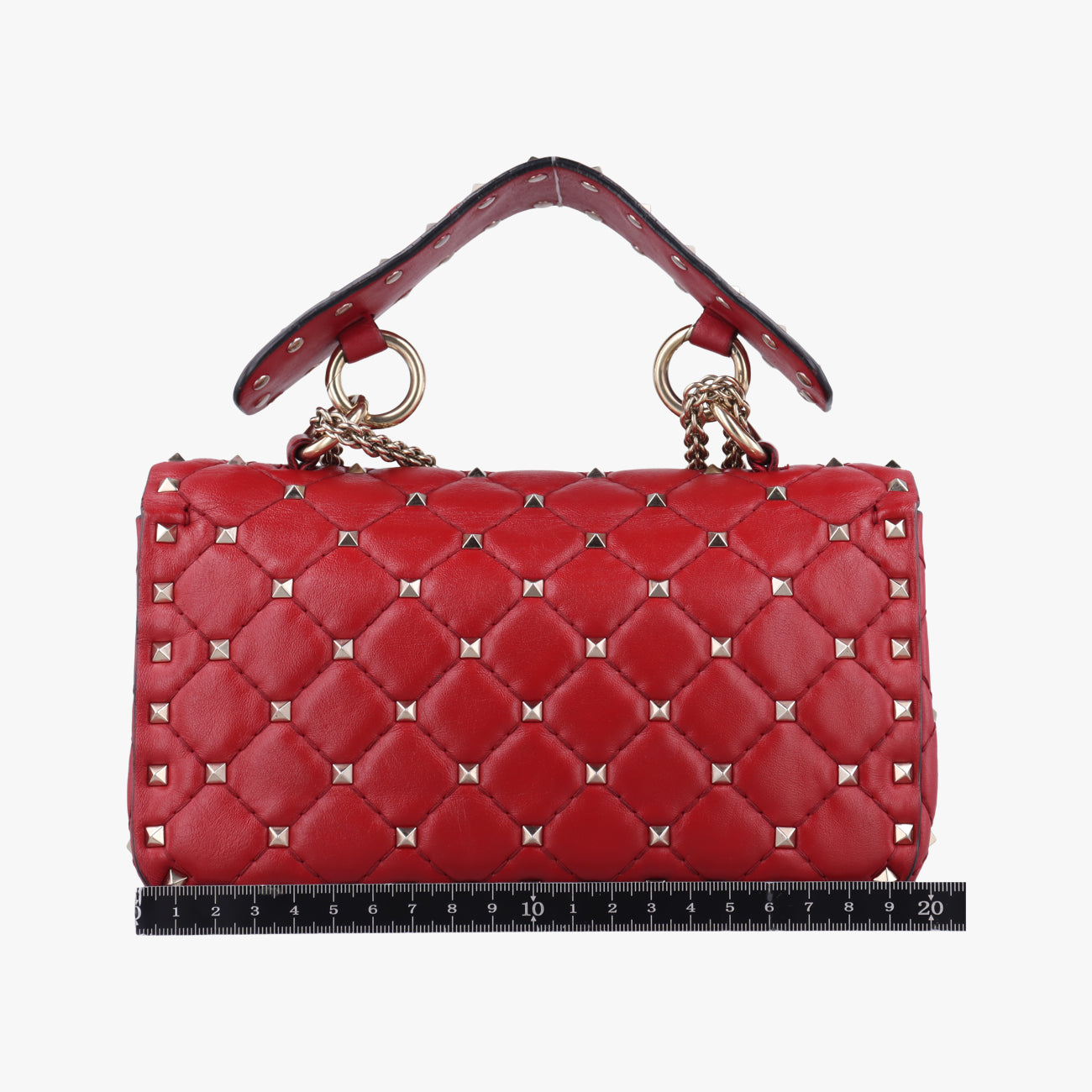 Rockstud SPIKE UP Red Lambskin BL-N123NAP2