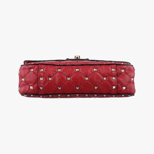 Rockstud SPIKE UP Red Lambskin BL-N123NAP2