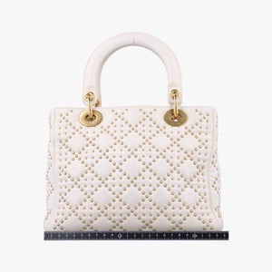 Lady Dior White lambskin 16-BO-0117