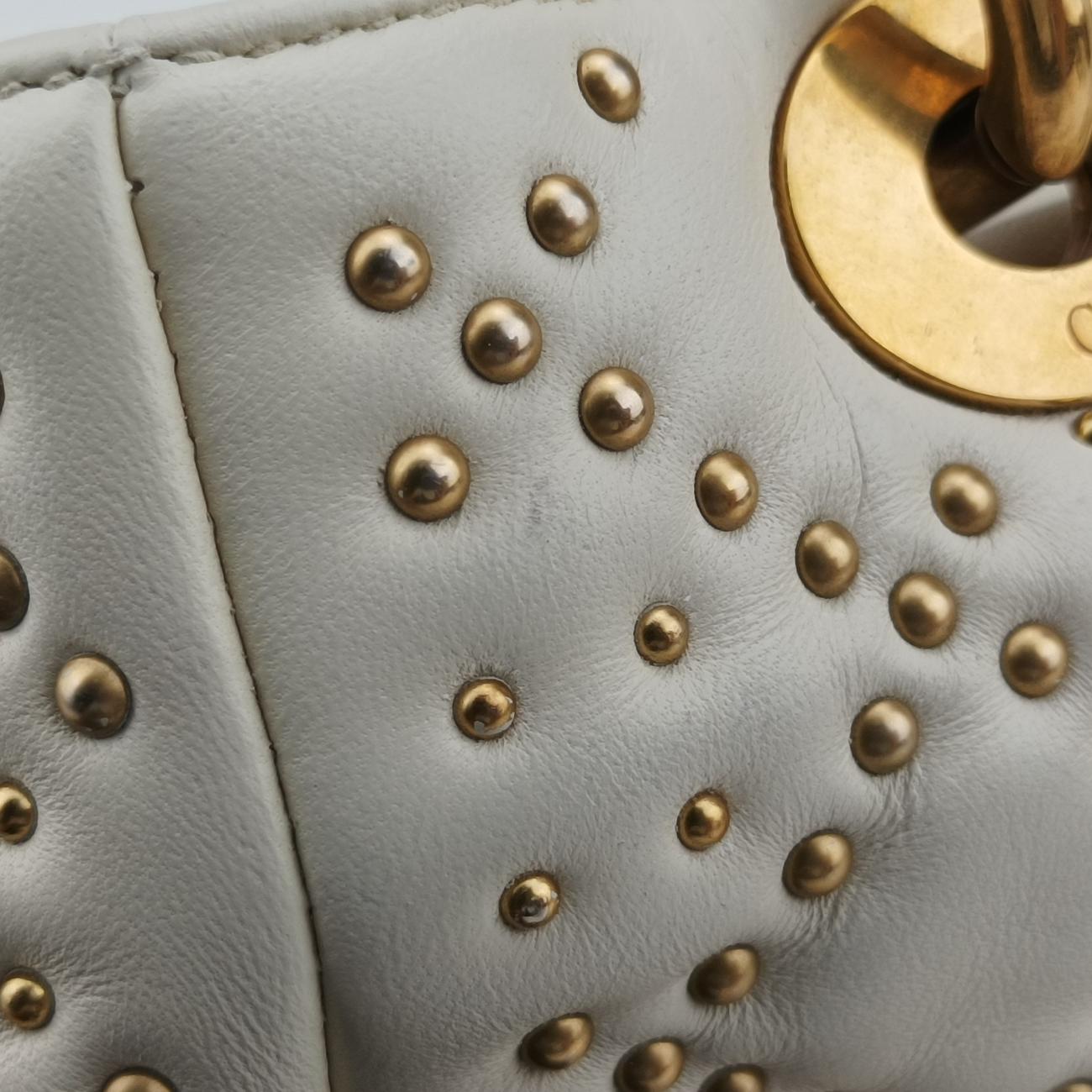 Lady Dior White lambskin 16-BO-0117