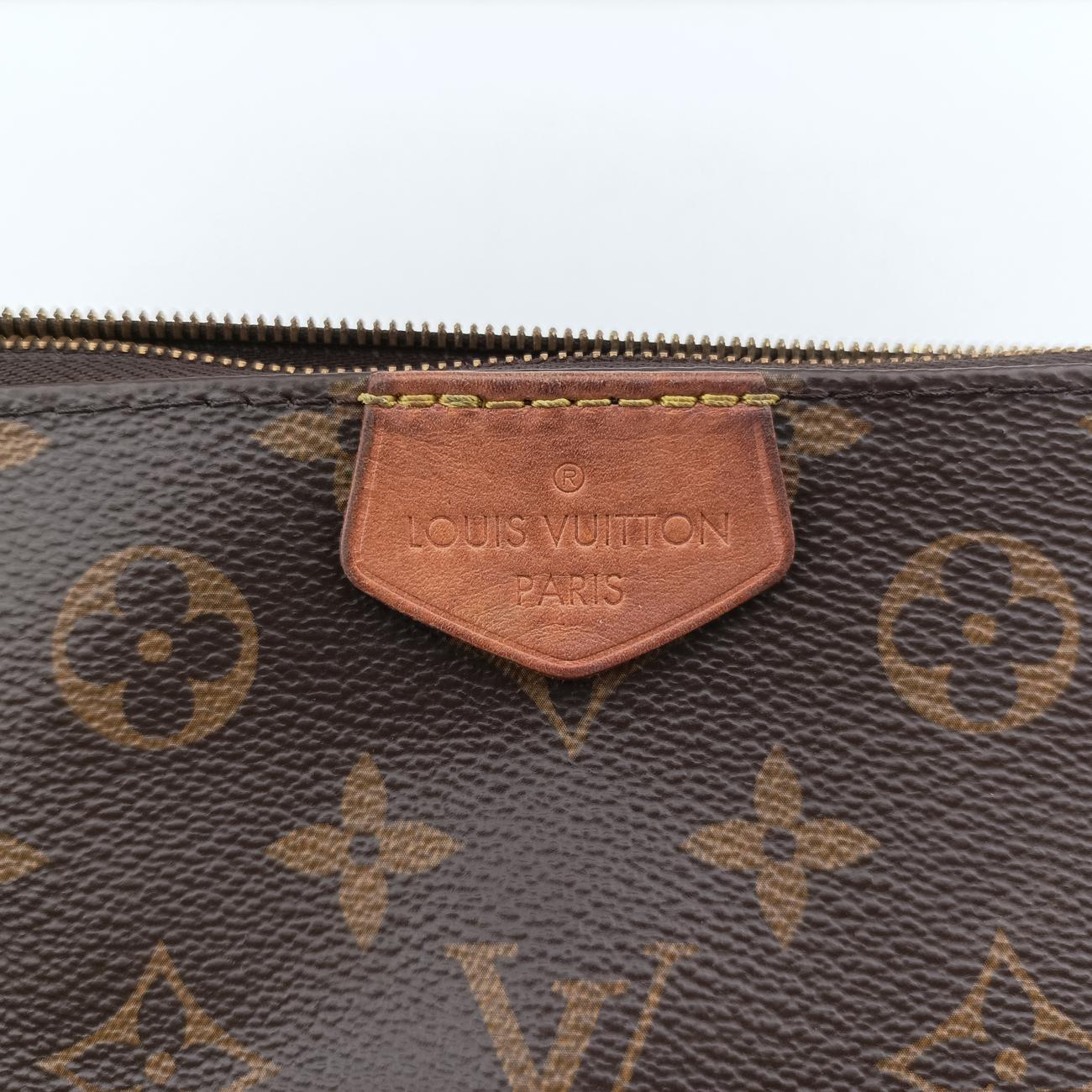 Multi Pochette Accessoir brown×khaki Monogram Canvas TA4230