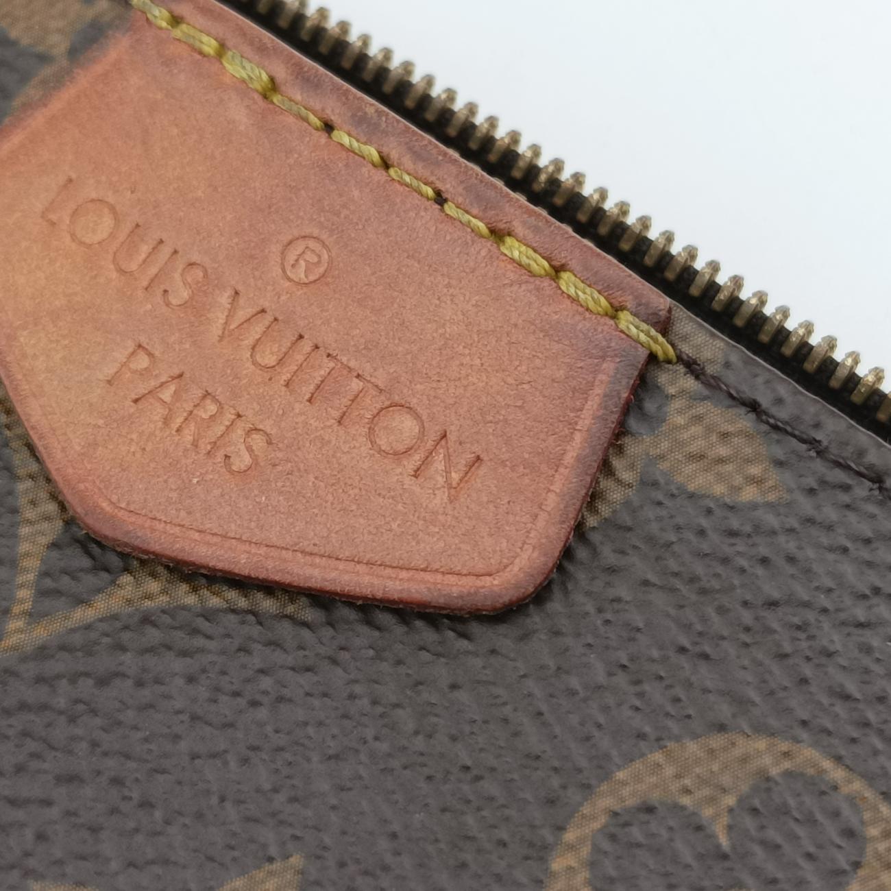 Multi Pochette Accessoir brown×khaki Monogram Canvas TA4230