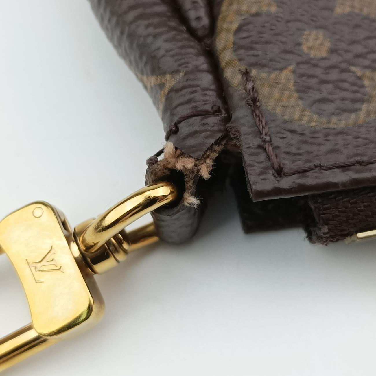 Multi Pochette Accessoir brown×khaki Monogram Canvas TA4230