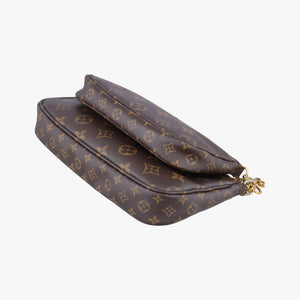 Multi Pochette Accessoir brown×khaki Monogram Canvas TA4230