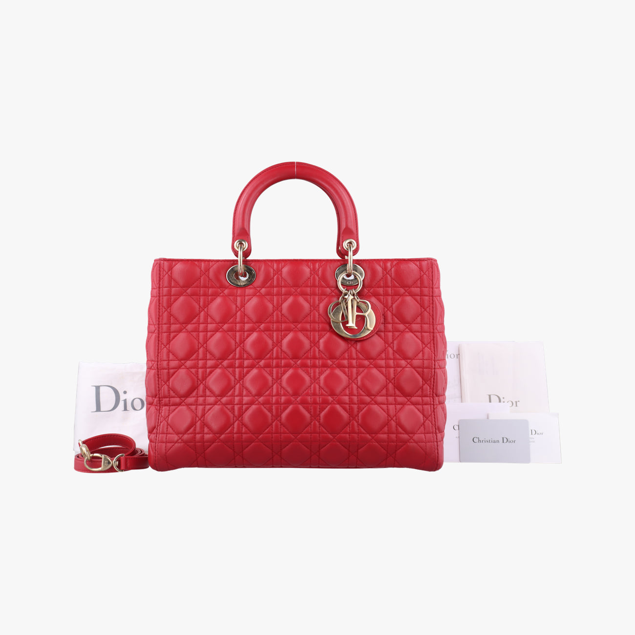 Lady Dior Red lambskin 18-MA-1124