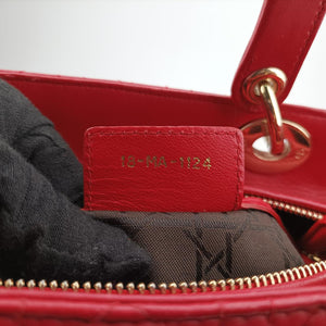 Lady Dior Red lambskin 18-MA-1124