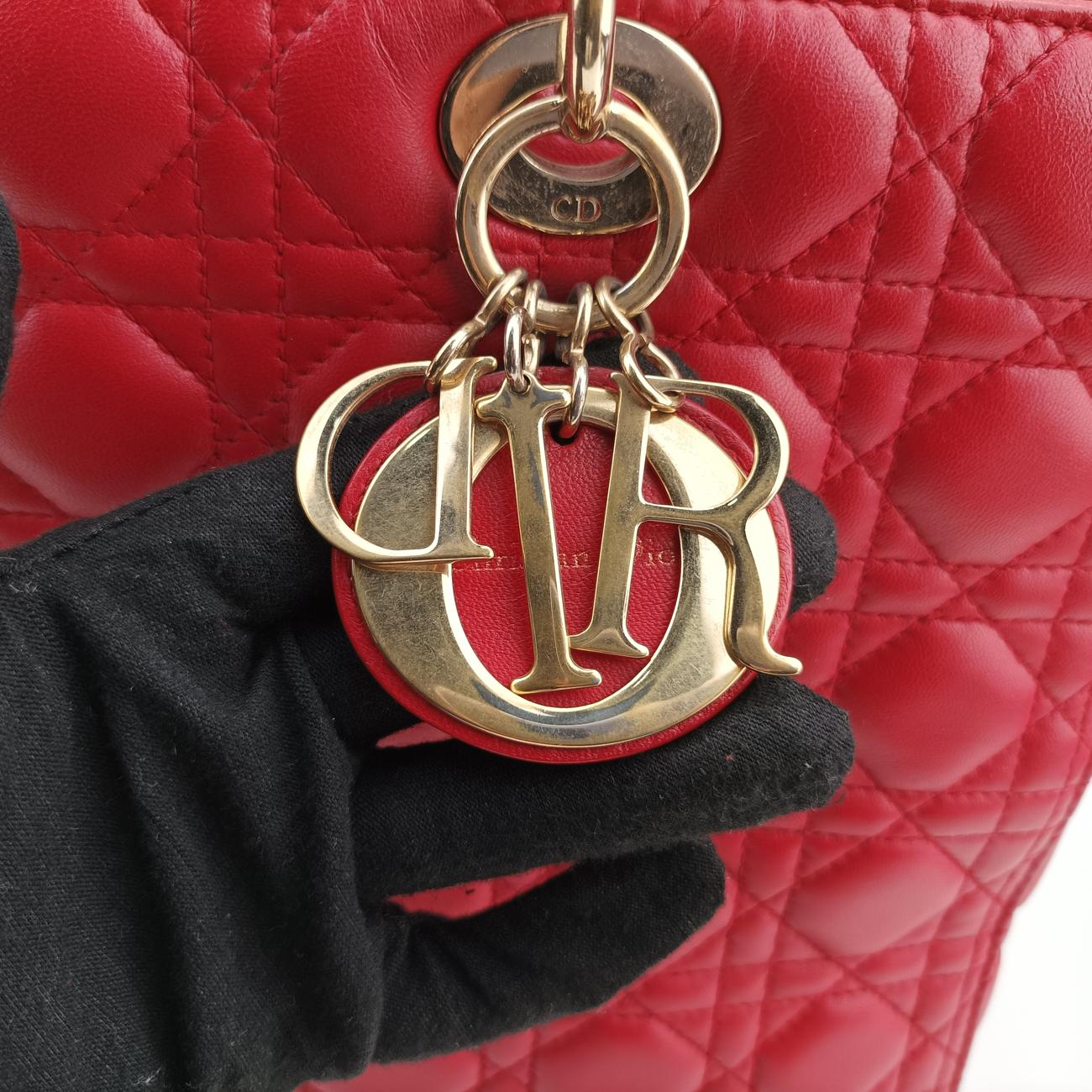 Lady Dior Red lambskin 18-MA-1124