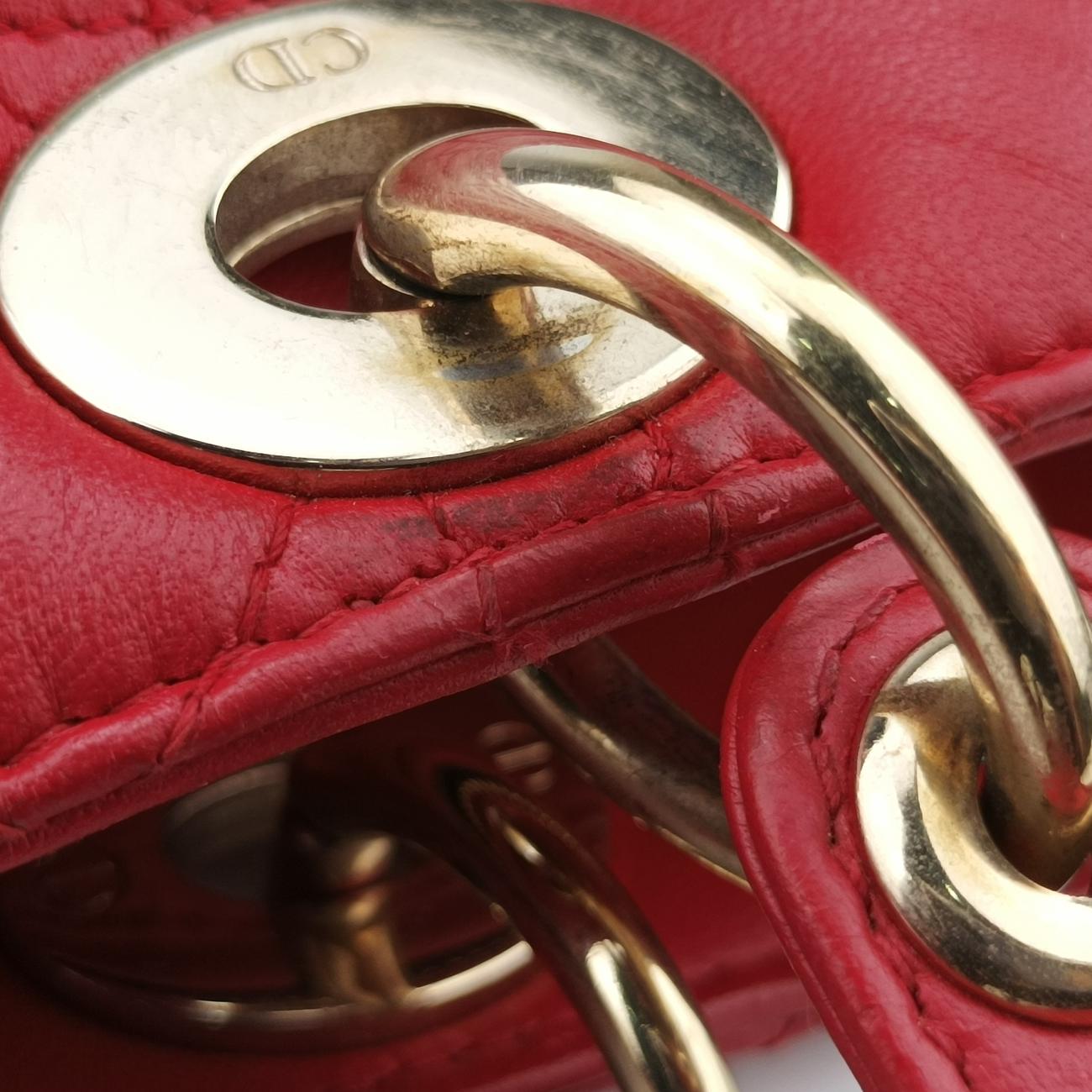 Lady Dior Red lambskin 18-MA-1124