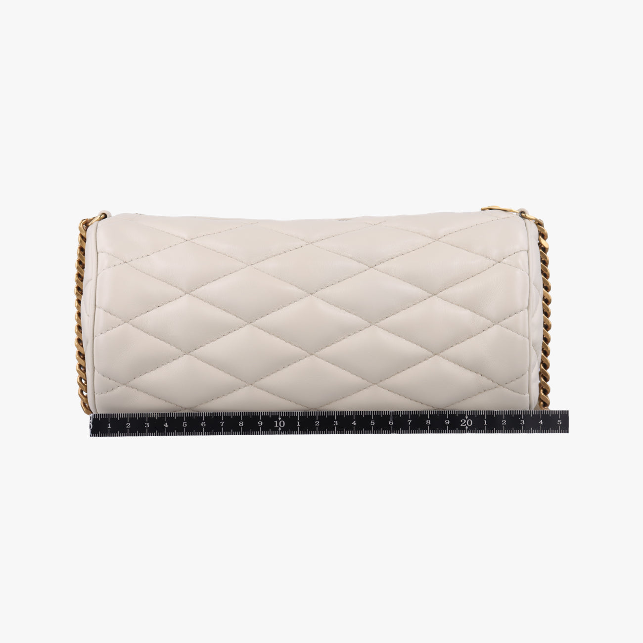 Sado Small Tube Bag White Leather GUE712706.0622