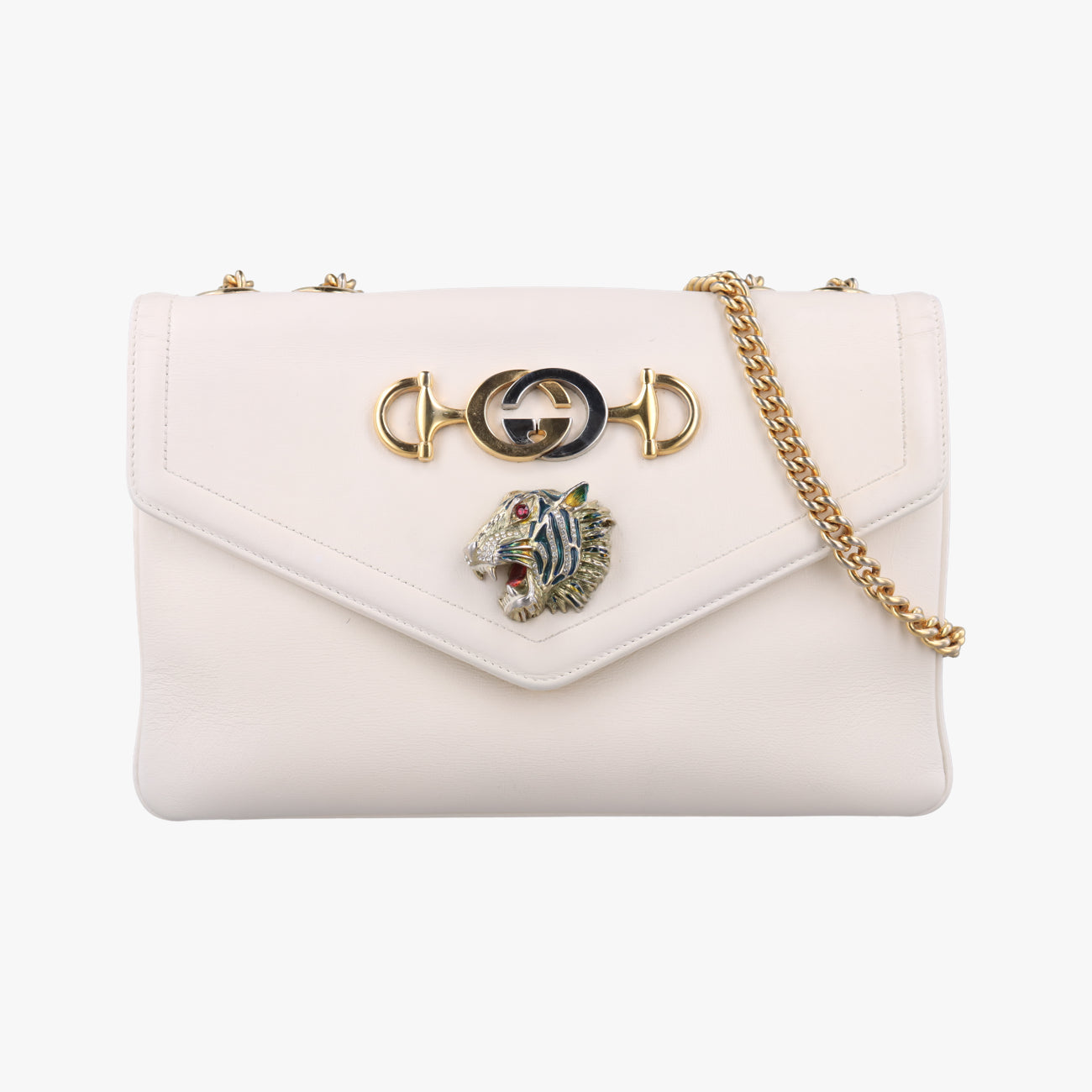 Rajah White Leather H028164589