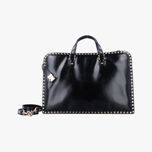 Rockstud Black Leather BS-L538VQZ0
