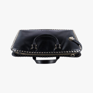 Rockstud Black Leather BS-L538VQZ0