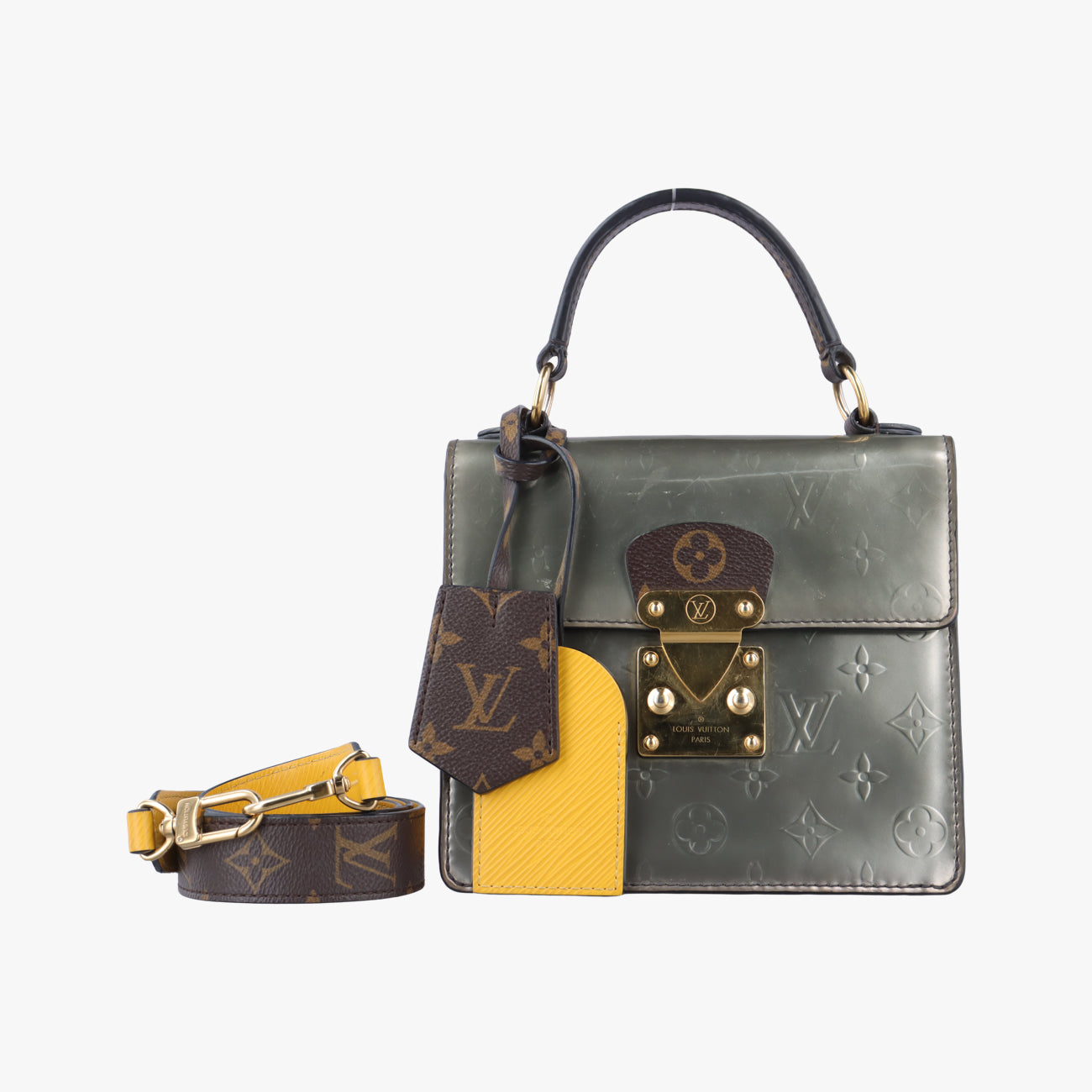 Spring Street PM Silver x Brown x Yellow Vernis x Monogram x Epi NZ5118
