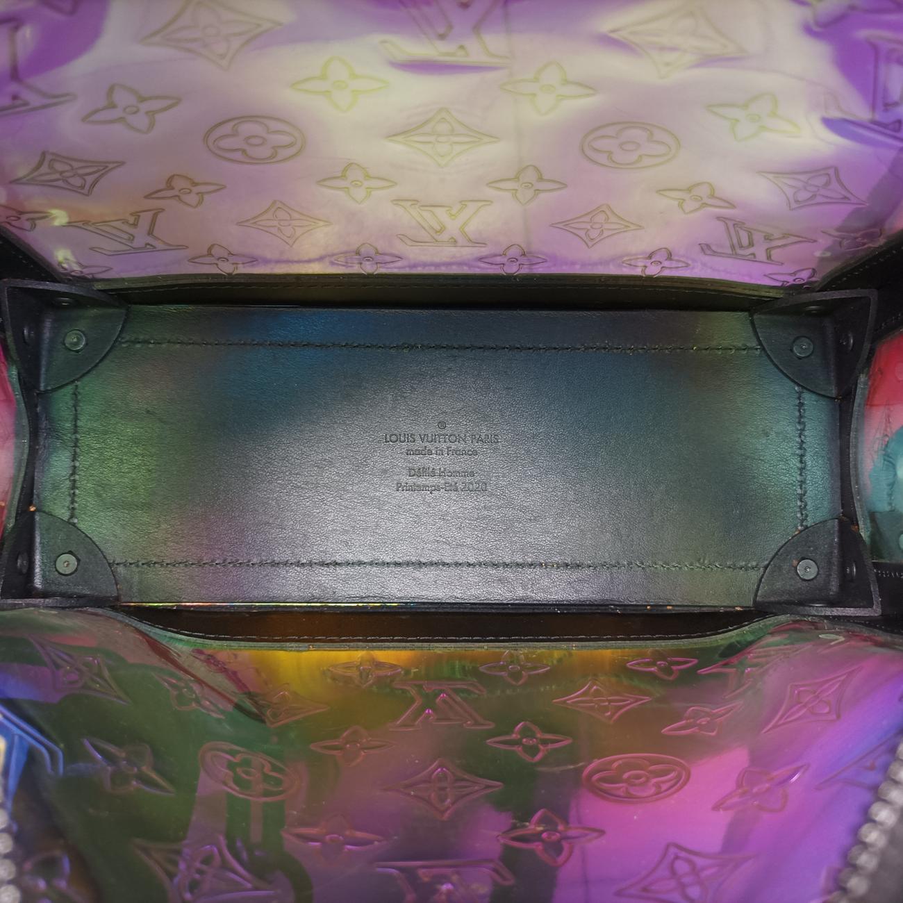 Soft Trunk Hologram x black Monogram Prism×calf leather DU5119
