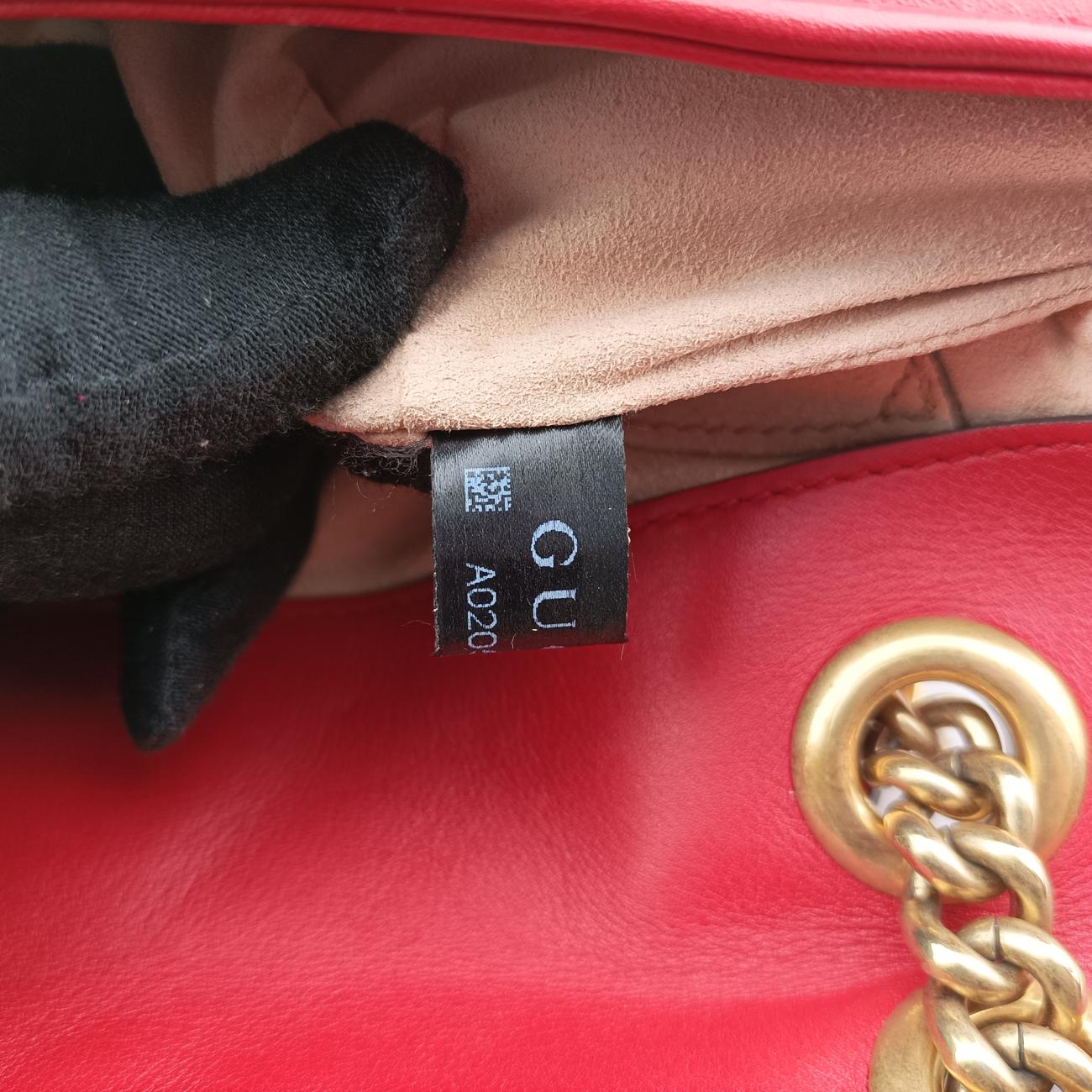 GG Marmont Red Leather A020577853