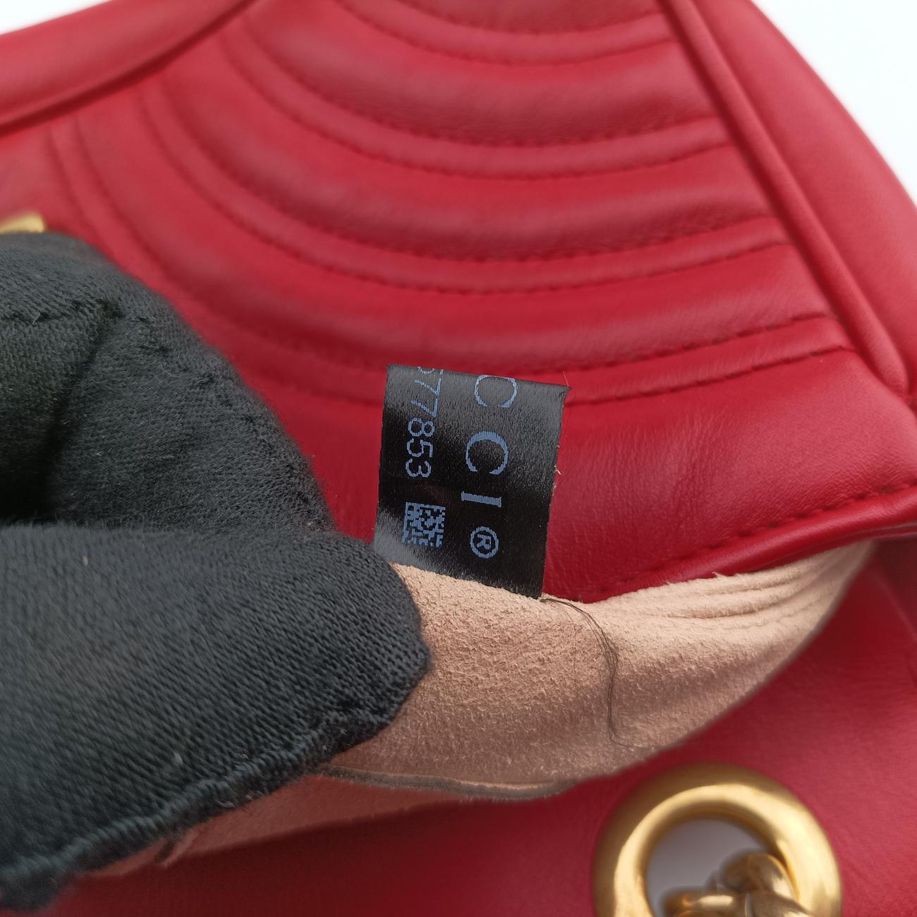 GG Marmont Red Leather A020577853