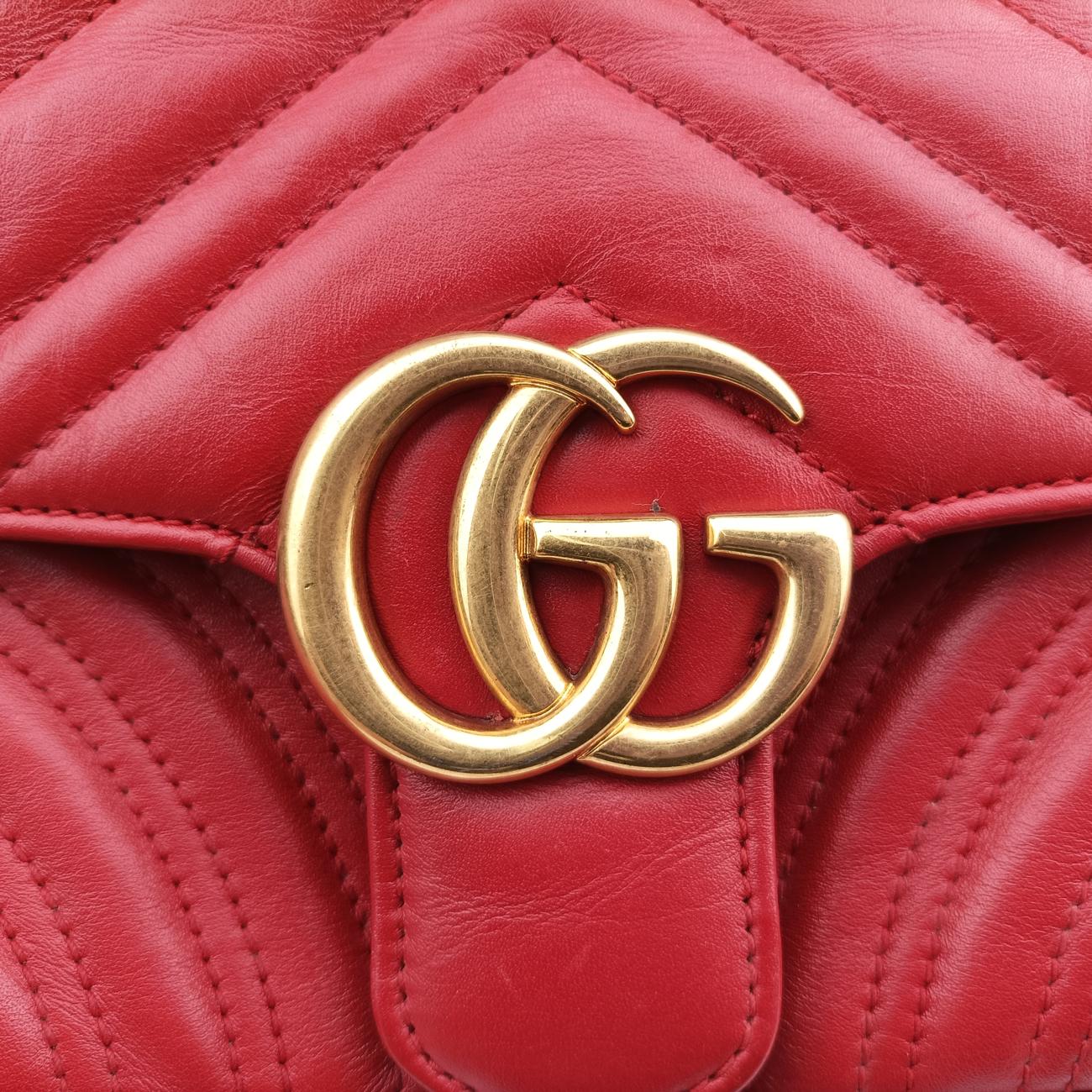 GG Marmont Red Leather A020577853