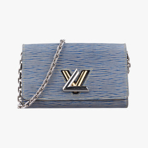 Portefeuille Twist Chain Wallet Blue Epi SP0155