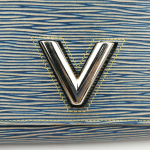 Portefeuille Twist Chain Wallet Blue Epi SP0155