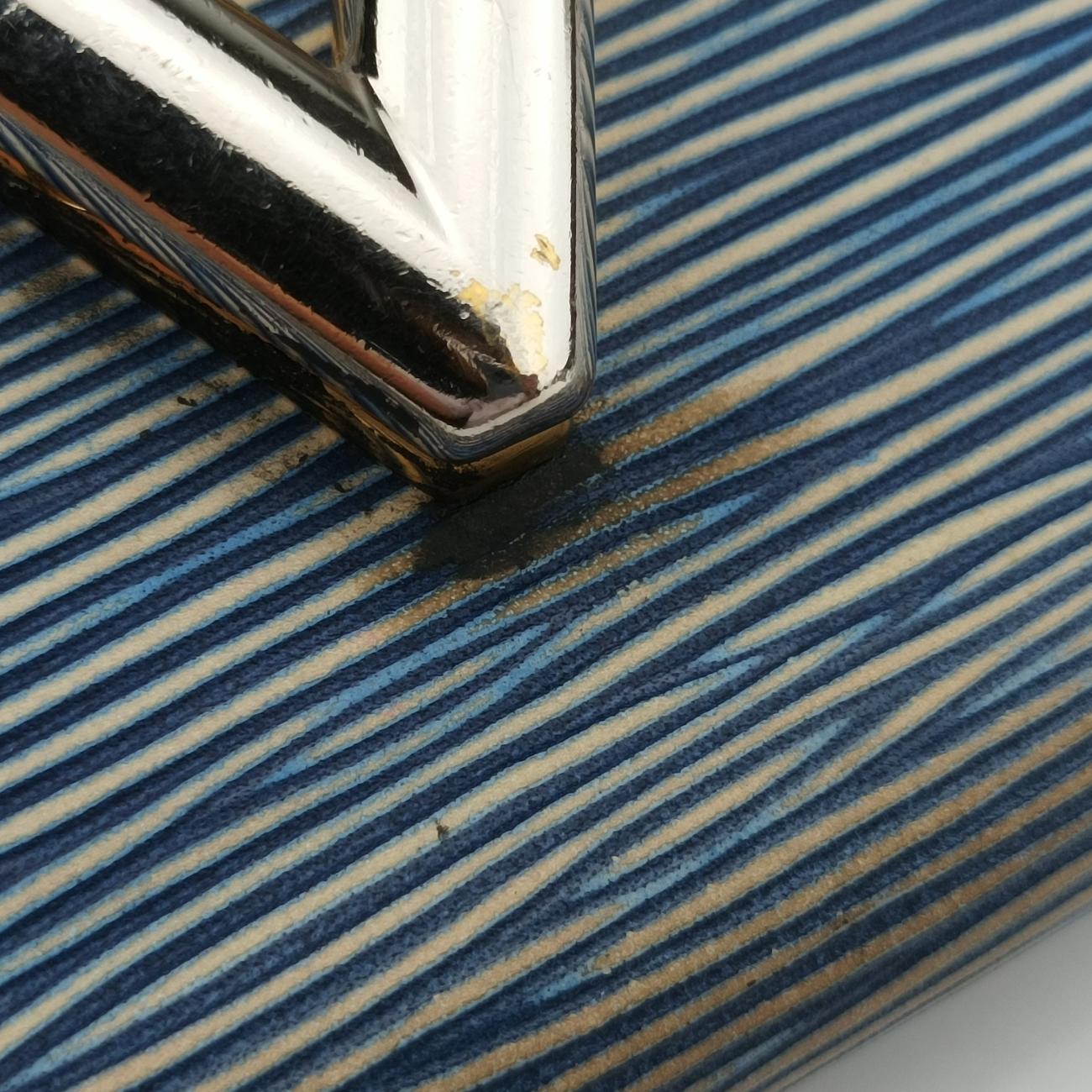 Portefeuille Twist Chain Wallet Blue Epi SP0155