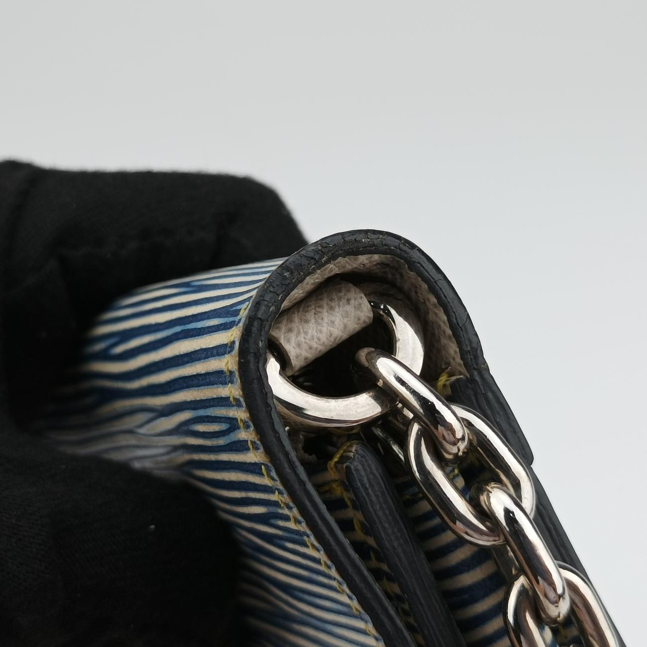 Portefeuille Twist Chain Wallet Blue Epi SP0155